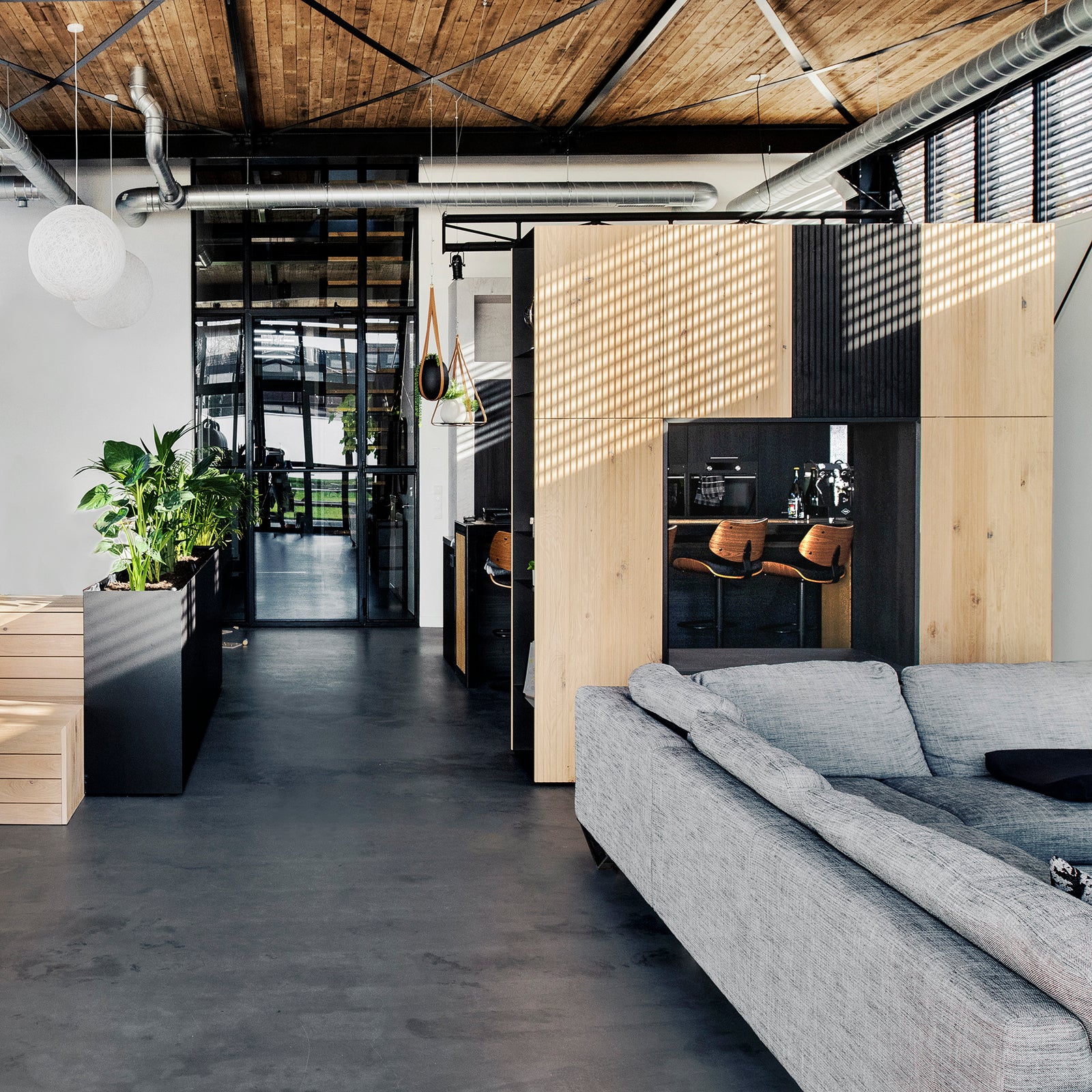 Extra hoge loftachtige ruimtes opdelen