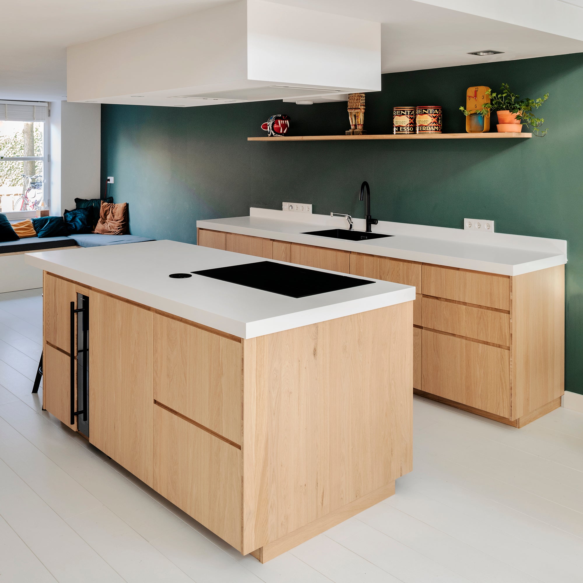 Keukenblad Solid Surface & - mat wit | Houtmerk