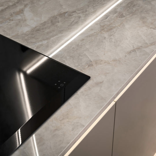 Houtmerk - Dekton Arga XGloss keukenblad - Maatwerk werkblad keramiek Keramiek Houtmerk