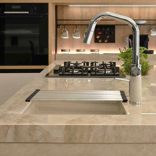 Houtmerk - Dekton Arga XGloss keukenblad - Maatwerk werkblad keramiek Keramiek Houtmerk