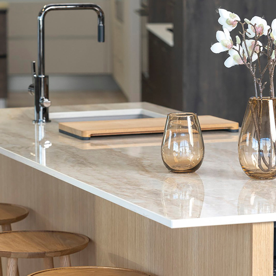 Houtmerk - Dekton Arga XGloss keukenblad - Maatwerk werkblad keramiek Keramiek Houtmerk