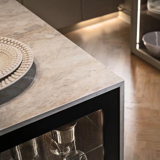 Houtmerk - Dekton Arga XGloss keukenblad - Maatwerk werkblad keramiek Keramiek Houtmerk