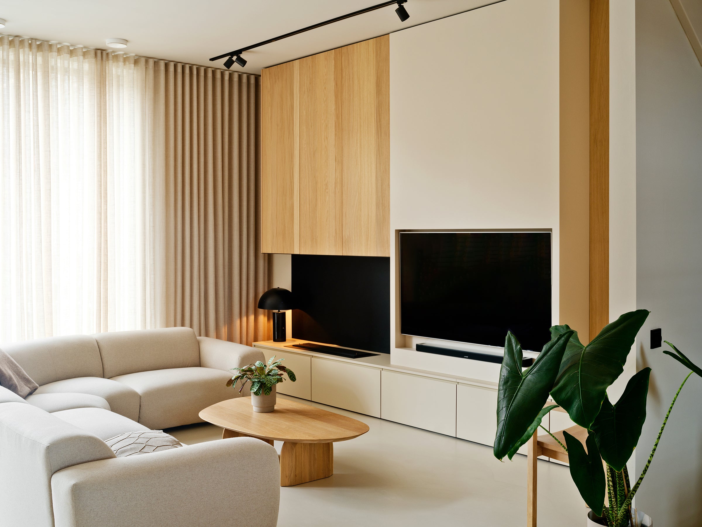 Houtmerk - Kast Fumo 07 - Hoge kastenwand voor haard Kastcombinatie Houtmerk