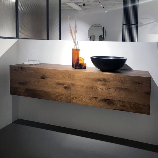 Badmeubel Azur eikenhout met lade 160cm - SALE Kasten Houtmerk