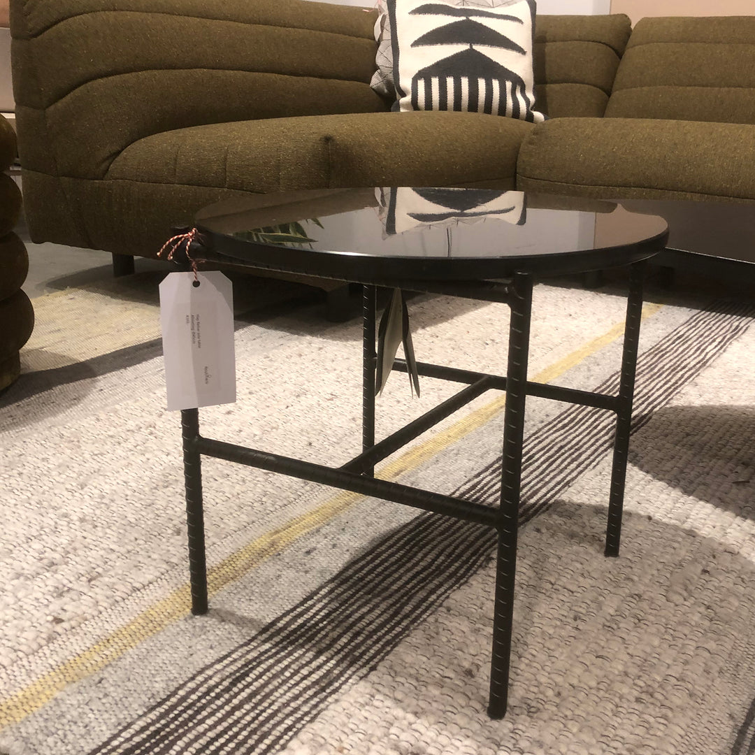 HAY Rebar Ronde Salontafel - zwart mamer - SALE  Houtmerk