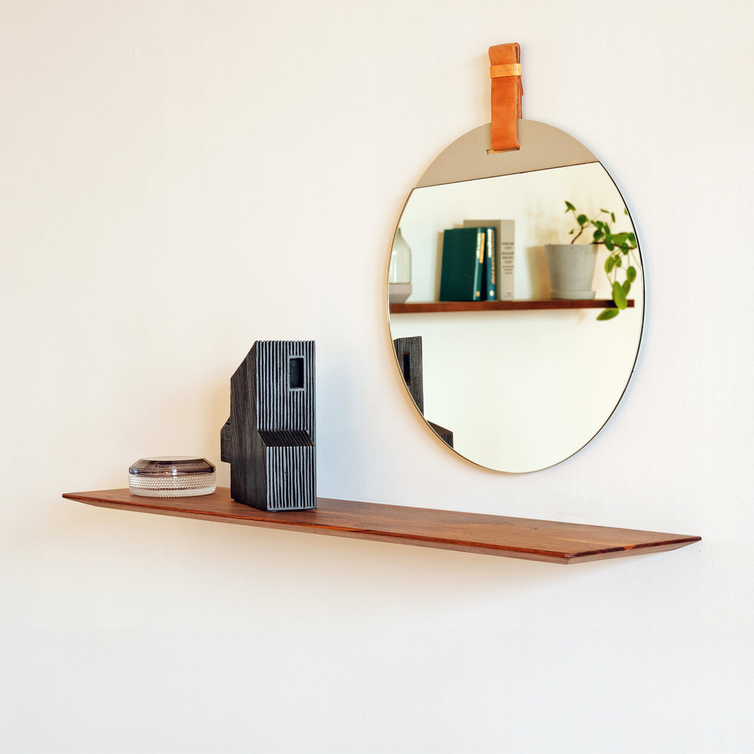 Houtmerk - Verjongde Wandplank blinde bevestiging - Maatwerk Wandplanken Houtmerk