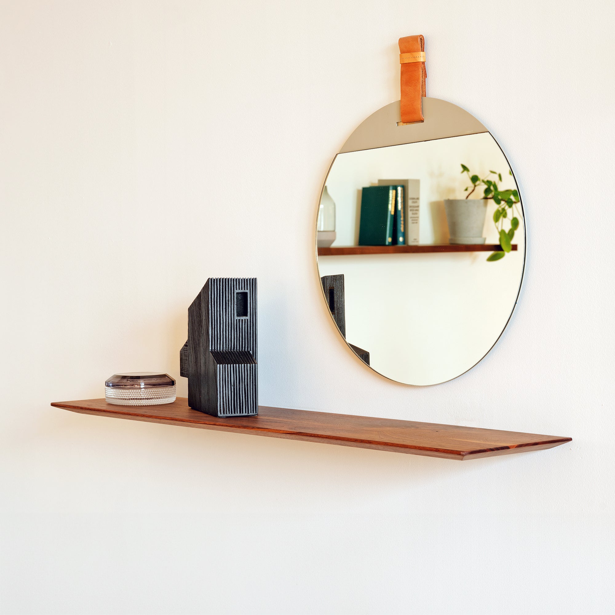 Houtmerk - Verjongde Wandplank blinde bevestiging - Maatwerk Wandplanken Houtmerk