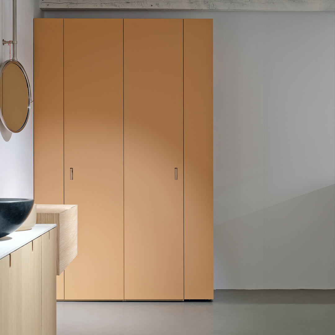 Houtmerk - Kast Scala 12 - Hoge kledingkast met badmeubel Kastcombinatie Houtmerk