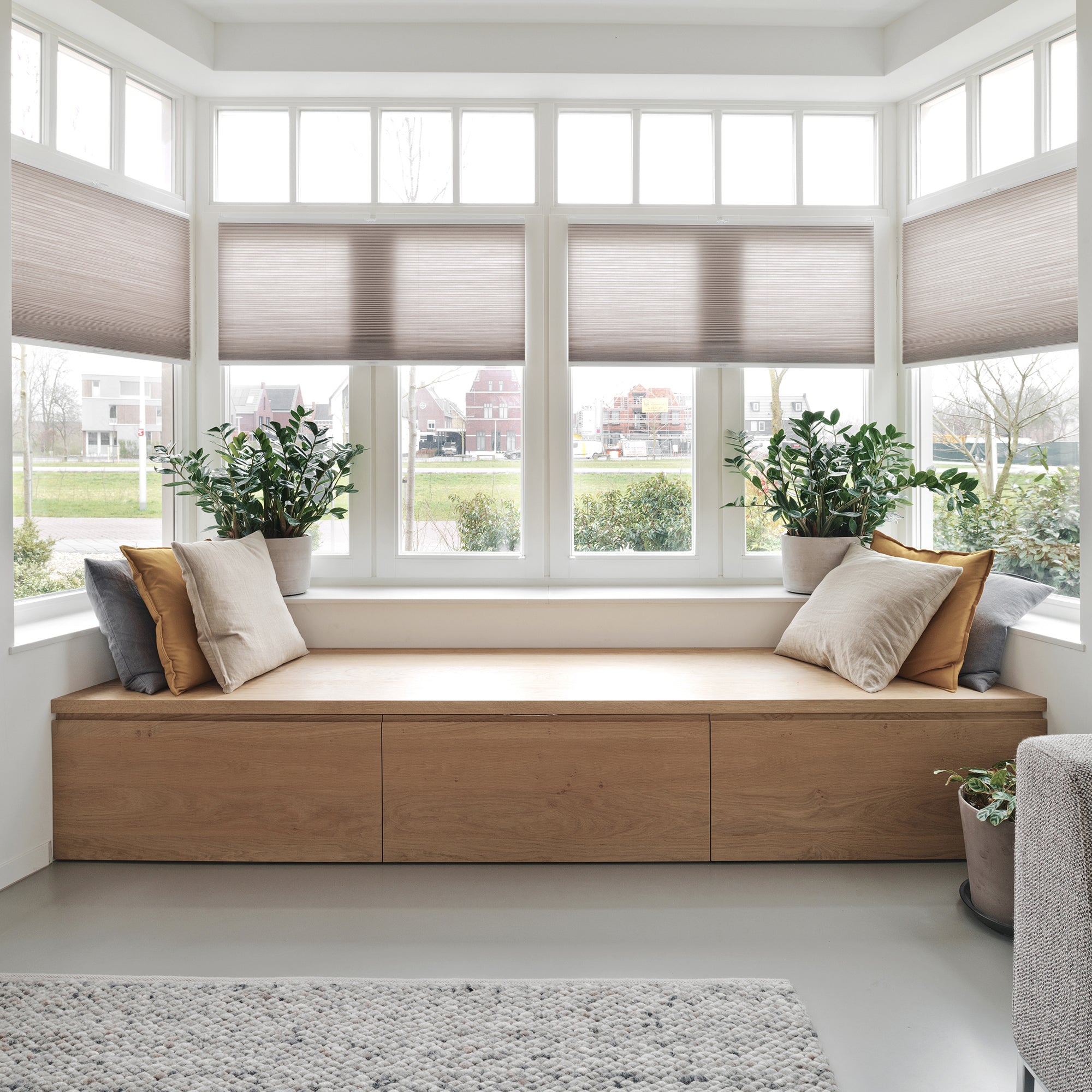 Houtmerk Domus® - Erker zitbank - Massief hout maatwerk Kasten Houtmerk