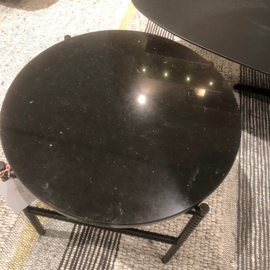 HAY Rebar Ronde Salontafel - zwart mamer - SALE  Houtmerk