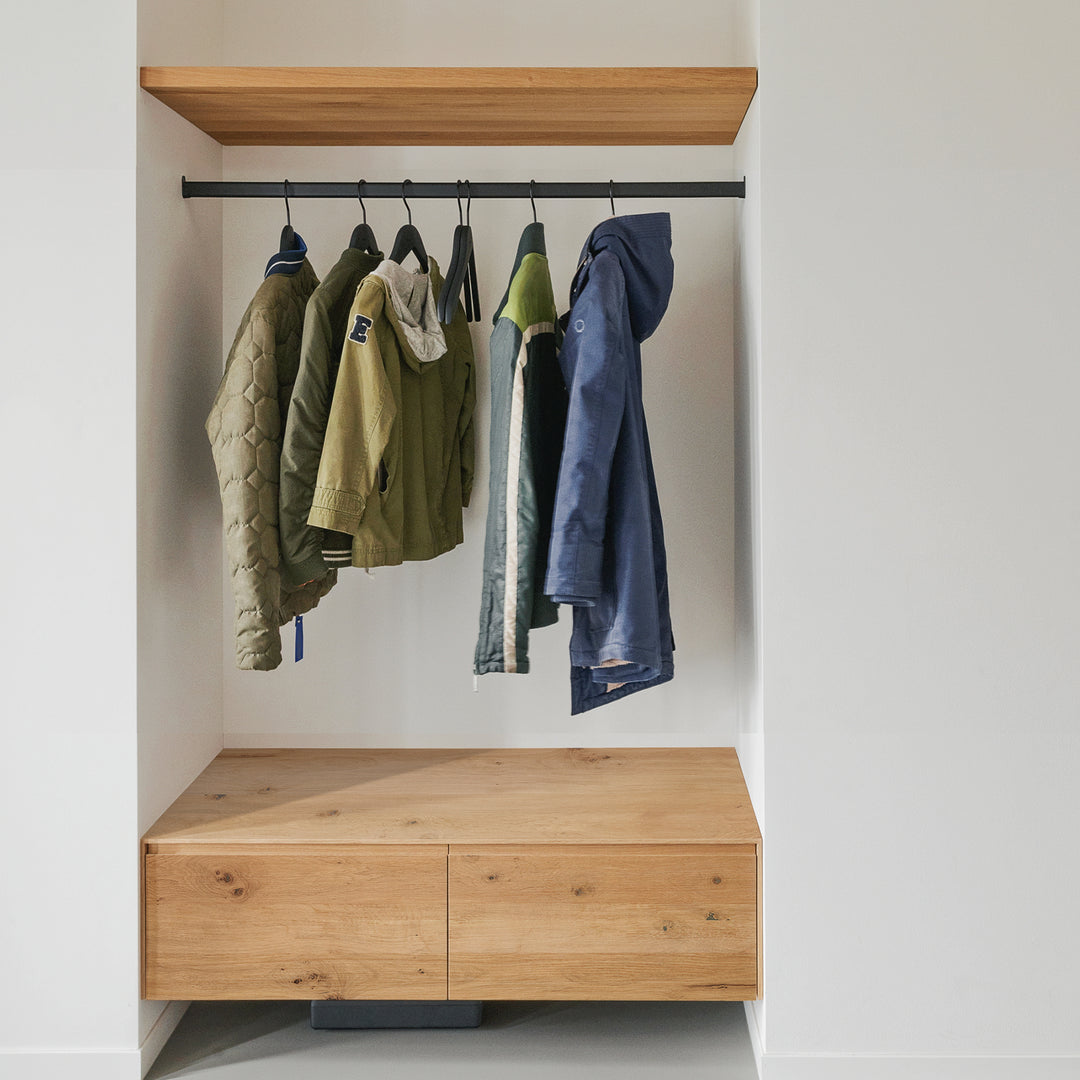 Houtmerk - Houten Badmeubel Malaga 75cm - Massief hout maatwerk - SALE Badmeubels houtmerk