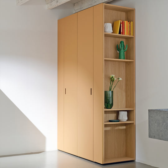 Houtmerk - Kast Scala 12 - Hoge kledingkast met badmeubel Kastcombinatie Houtmerk
