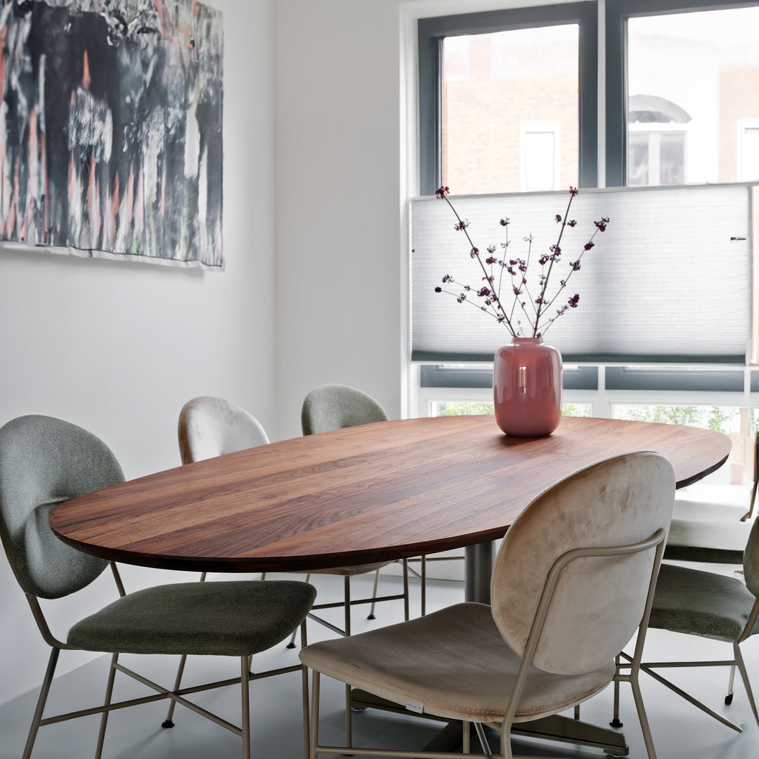 Houtmerk - Tafel Still Noten - Bladvorm Cove Tafels Houtmerk