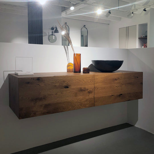 Badmeubel Azur eikenhout met lade 160cm - SALE Kasten Houtmerk