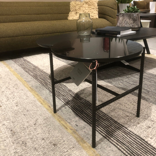 HAY Rebar Ronde Salontafel - zwart mamer - SALE  Houtmerk