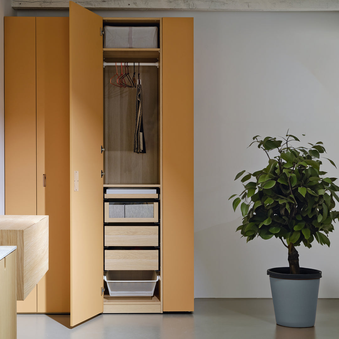 Houtmerk - Kast Scala 12 - Hoge kledingkast met badmeubel Kastcombinatie Houtmerk