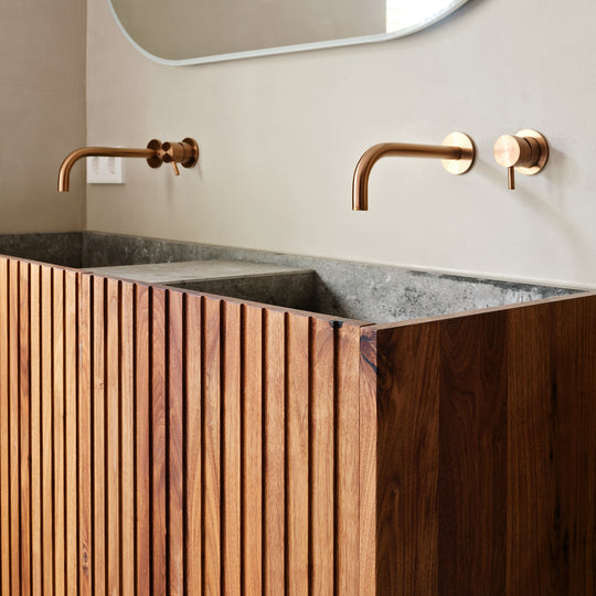 Houtmerk - Partout dubbele wastafel 180cm - Concreto - Natuursteen uit voorraad Houtmerk