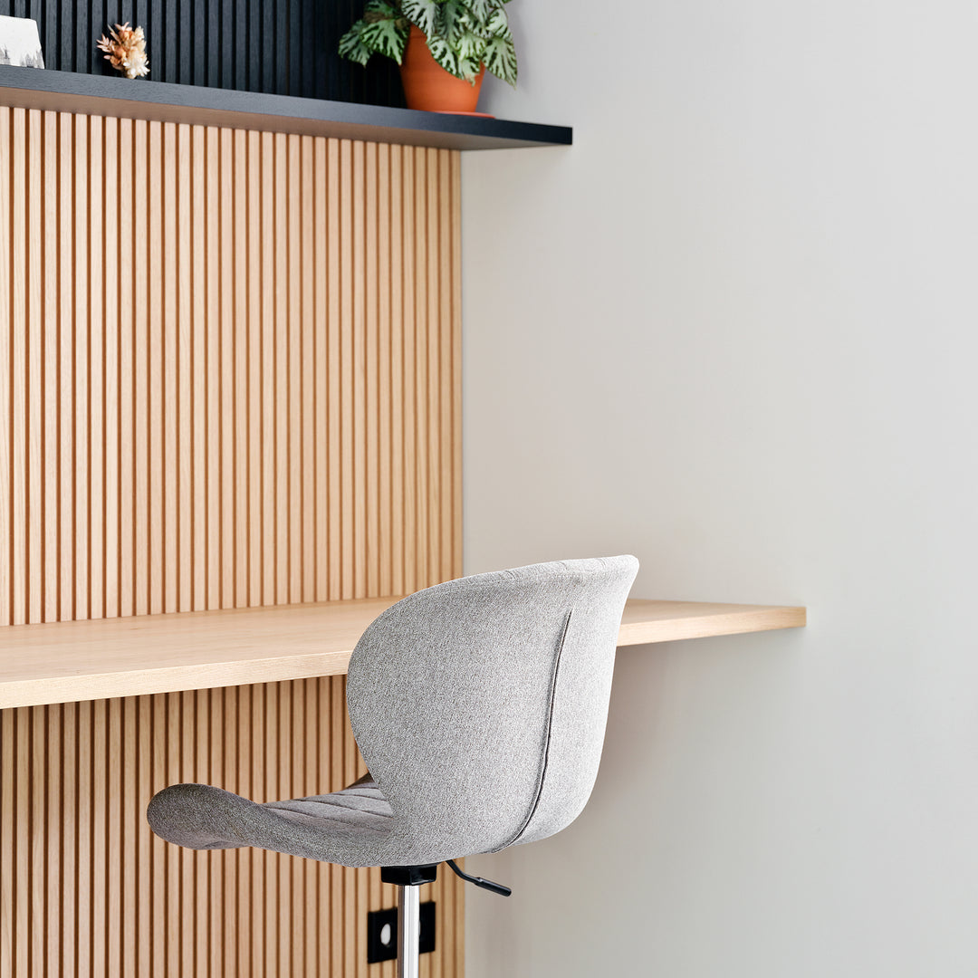 Houtmerk - Kast Flex 04 - Bureaublad met wandplanken Kastcombinatie Houtmerk