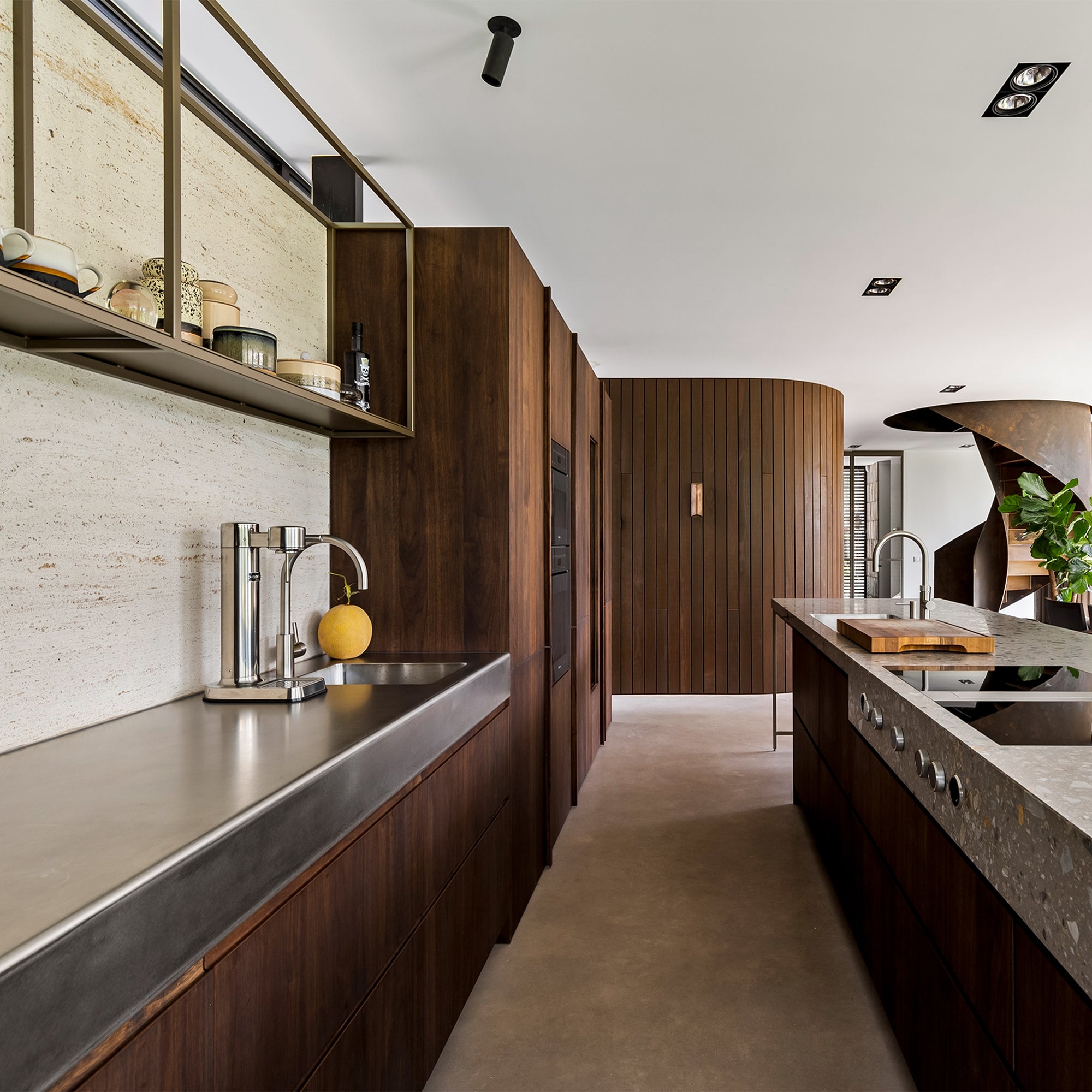 Houtmerk Ratio® - Dekpaneel vlak - Noten Keukenfronten Houtmerk