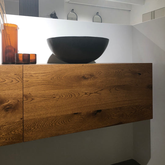 Badmeubel Azur eikenhout met lade 160cm - SALE Kasten Houtmerk