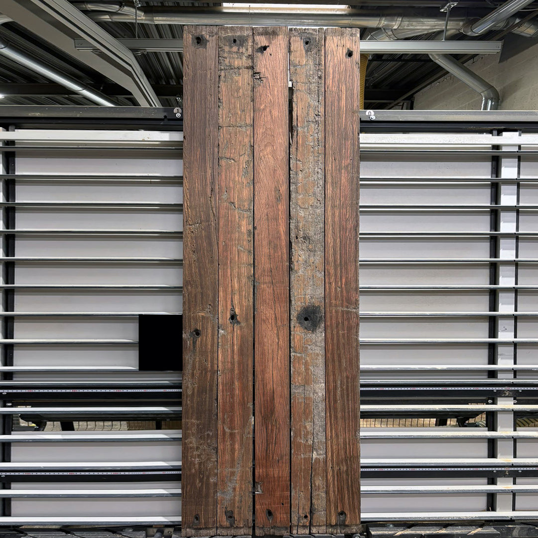 Houtmerk - Massief houten wagondelen 270x85cm - Oud Meranti Rustiek - SALE Werkbladen Houtmerk