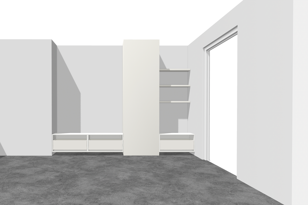 Houtmerk - Kast Forno 02 - Ladekast voor haard Kastcombinatie Houtmerk