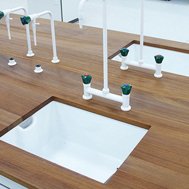 Houtmerk - Massief houten werkblad op maat - Iroko doorgaande lamel Werkbladen Houtmerk