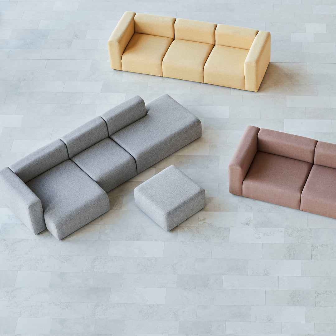 De strakke, modulaire Hay Mags sofa in diverse composities en kleuren