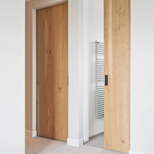 Houtmerk - Maatwerk houten Schuifdeur - Noten Deuren Houtmerk