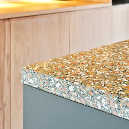 Houtmerk – Onderhoud en Renovatie – Voor Terrazzo oppervlakken Afwerking en Onderhoud Houtmerk