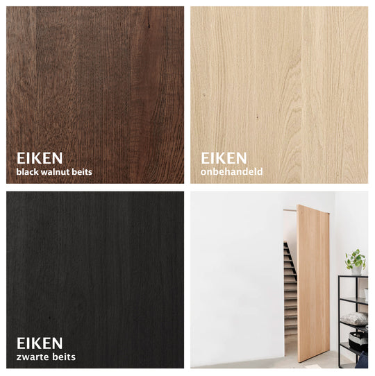 Houtmerk - Maatwerk houten Taatsdeur zonder kozijn - Eiken Deuren Houtmerk