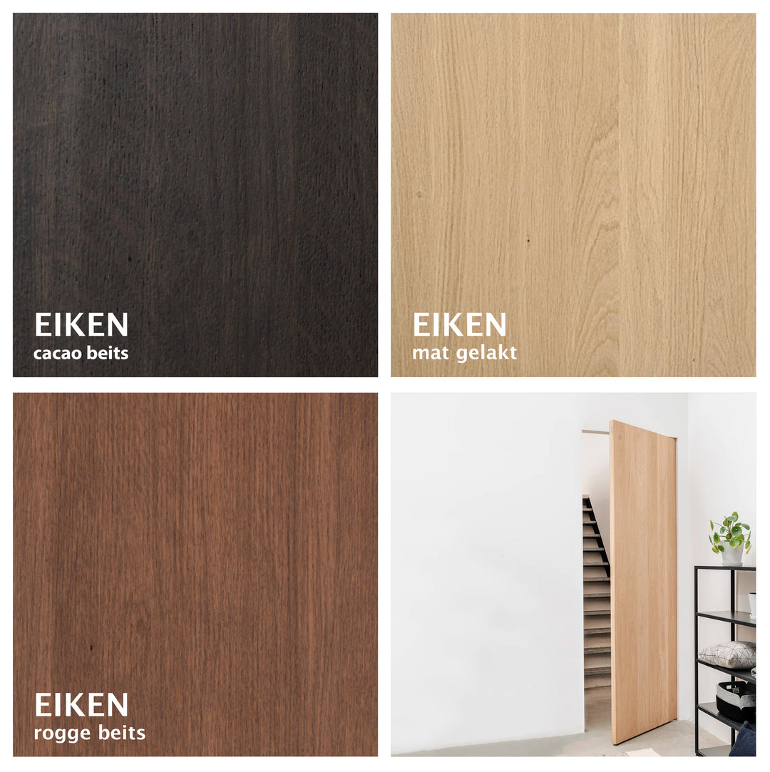 Houtmerk - Maatwerk houten Taatsdeur zonder kozijn - Eiken kaders Deuren Houtmerk