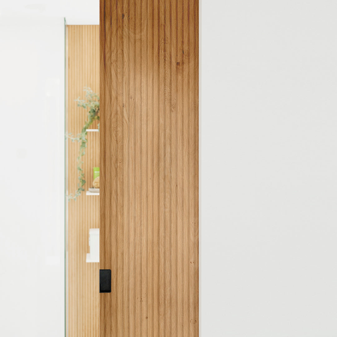 Houtmerk - Maatwerk houten Schuifdeur - Geprofileerd eiken Deuren Houtmerk