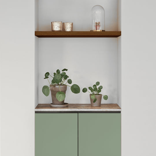 Houtmerk Domus® - Halfhoge kast met nisplanken - Arpa Fenix met hout Kasten Houtmerk