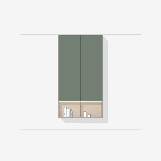 Houtmerk Domus® - Zwevende wandkast Vero - Houten open vak Kasten Houtmerk