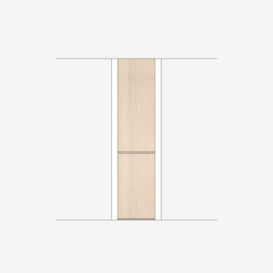 Houtmerk - Witte MDF Stollenwand - Overschilderbaar maatwerk Keukens Houtmerk