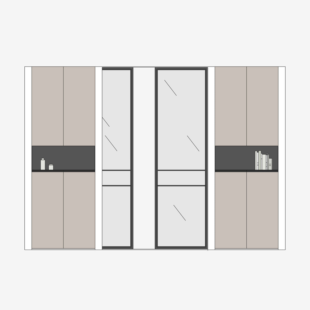 Houtmerk - Stalen En Suite deuren - maatwerk stalen schuifdeuren Deuren Houtmerk