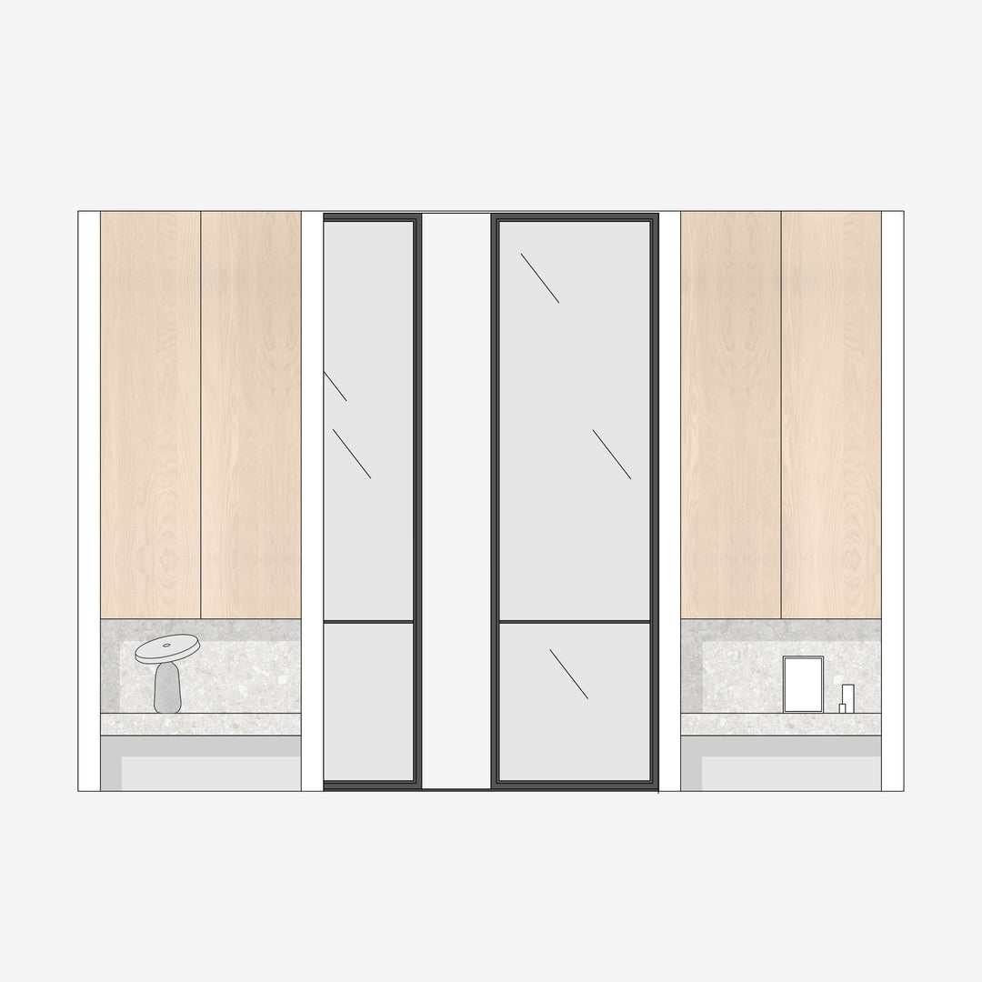 Houtmerk - Stalen En Suite deuren - maatwerk stalen schuifdeuren Deuren Houtmerk