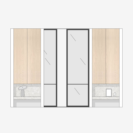 Houtmerk - Stalen En Suite deuren - maatwerk stalen schuifdeuren Deuren Houtmerk