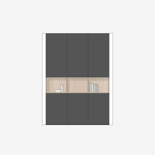 Houtmerk - Witte MDF Stollenwand - Overschilderbaar maatwerk Keukens Houtmerk
