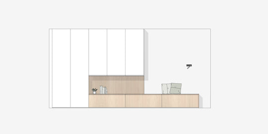 Houtmerk Domus® - Kastenwand Ferro - Plaatstaal open vak-Houtmerk-