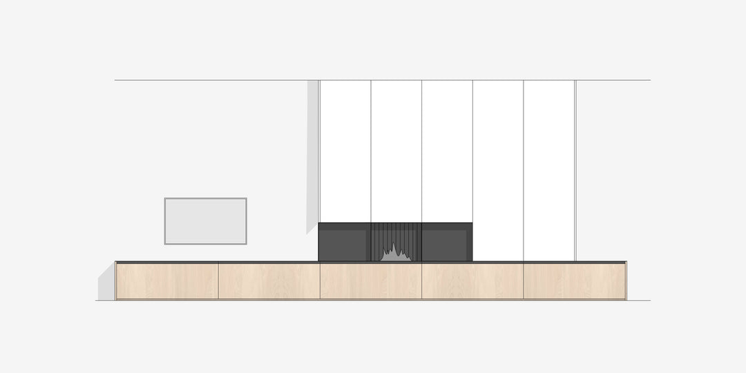 Houtmerk Domus® - Kastenwand Ferro - Plaatstaal open vak-Houtmerk-