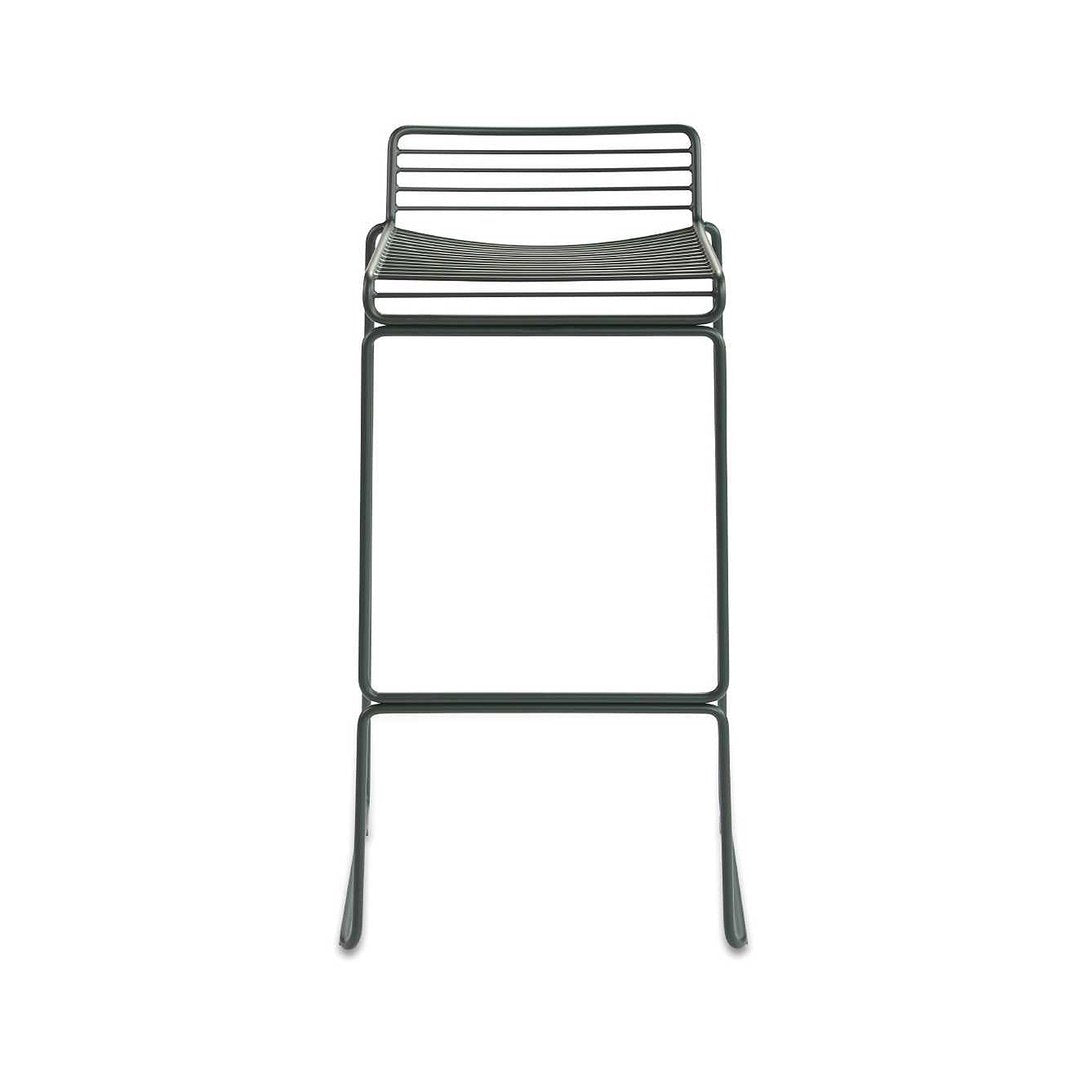 HAY - Hee Barstool - Barkruk Metaal Asphalt Grijs - SALE Stoelen Houtmerk   