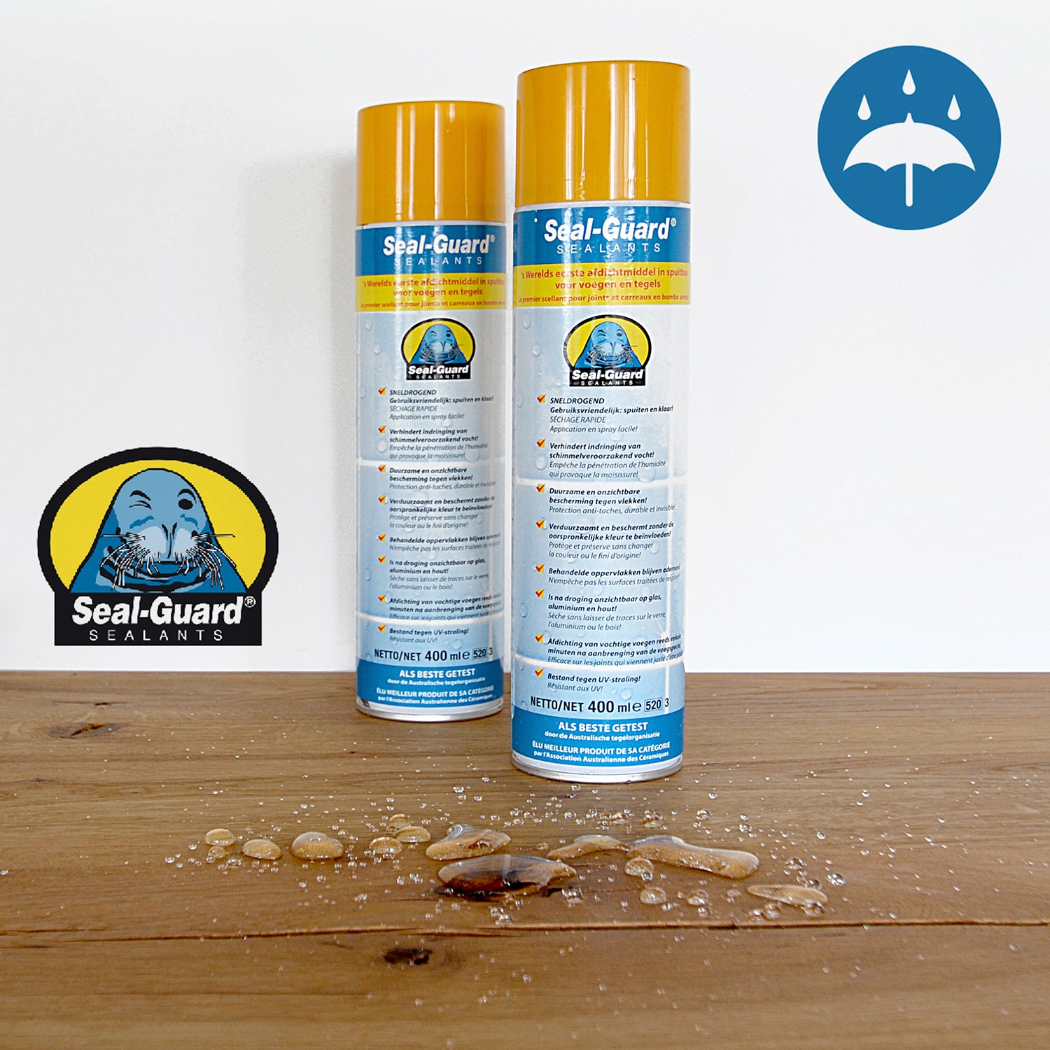 Houtmerk – Seal Guard – Impregneer voor hout, glas en steen Afwerking en Onderhoud Houtmerk