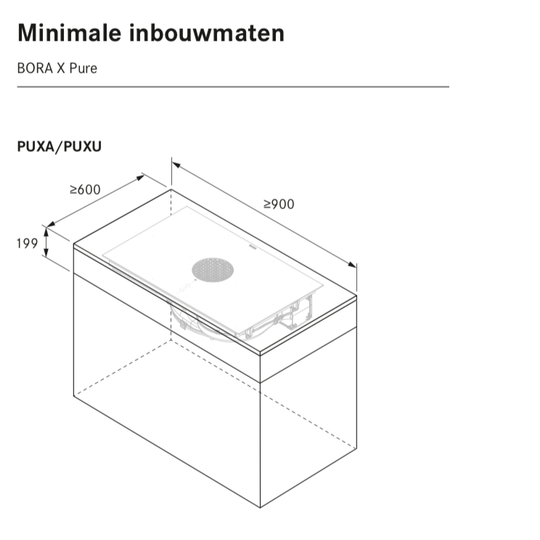 Bora - X Pure - Kookplaat met afzuiging - Mat of Glans Apparatuur Bora
