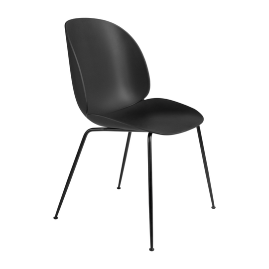 Gubi Beetle Tube base Zwart Black - SALE Stoelen Houtmerk