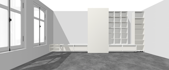 Houtmerk - Kast Forno 05 - Ladekast voor haard Kastcombinatie Houtmerk