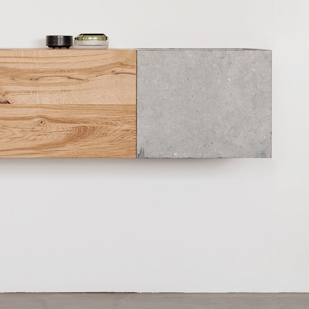 Houtmerk - Concreto wasbak hardsteen - maatwerk steen Wastafels Houtmerk