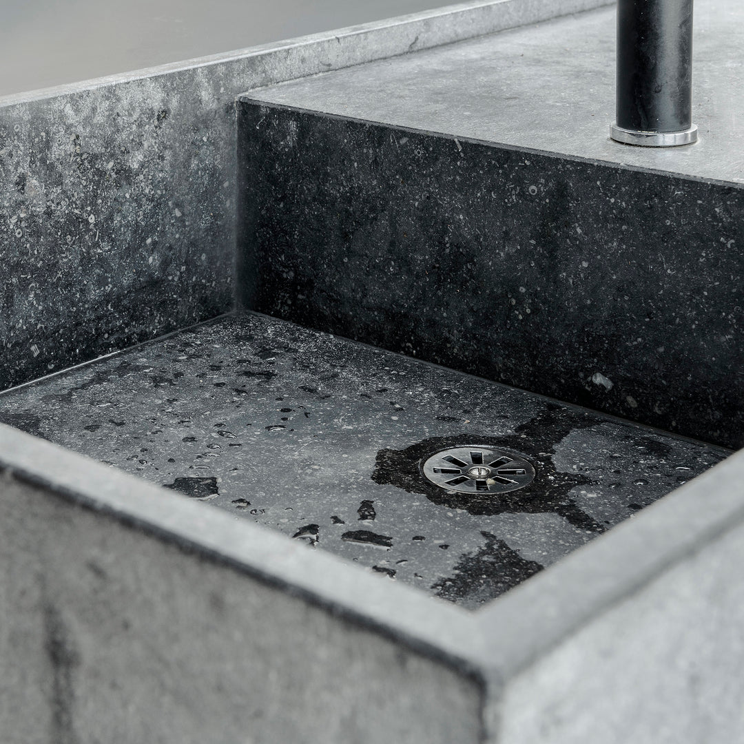 Houtmerk - Concreto wasbak hardsteen - maatwerk steen Wastafels Houtmerk