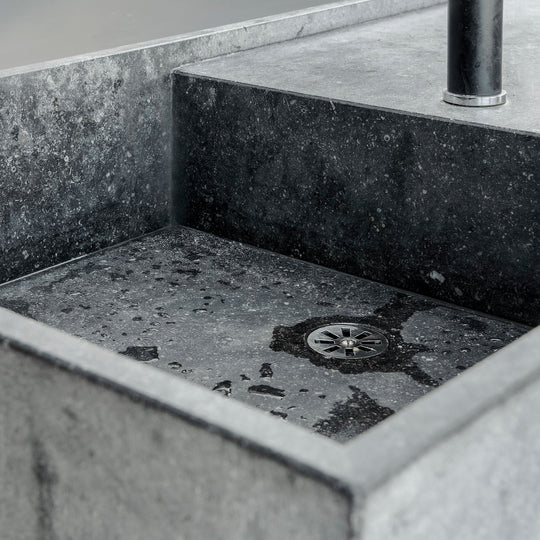 Houtmerk - Concreto wasbak hardsteen - maatwerk steen Wastafels Houtmerk